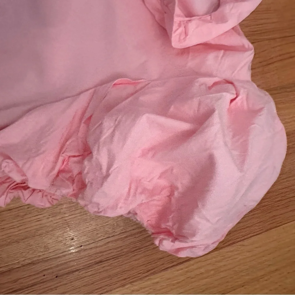 THML Gwen puff sleeve top in pink size S (c5)